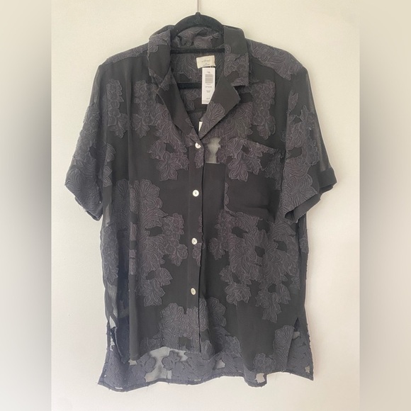 Wilfred Atticus Button up Blouse - Black - Picture 2 of 4